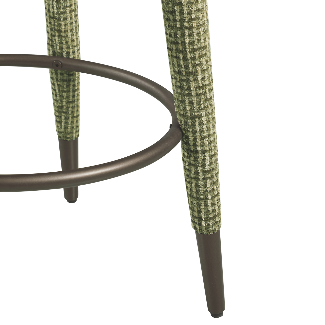 Richmond Interiors Counterstoel Tenashar green blockweave swivel