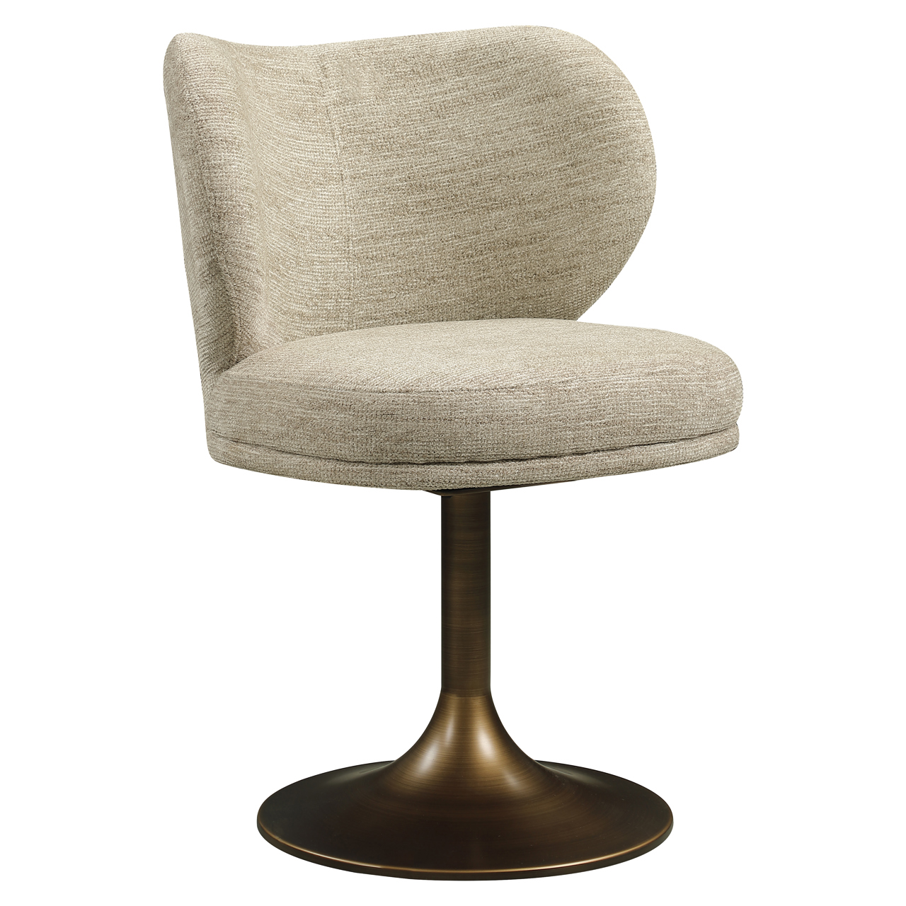 Richmond Interiors Eetkamerstoel Amely natural softweave swivel