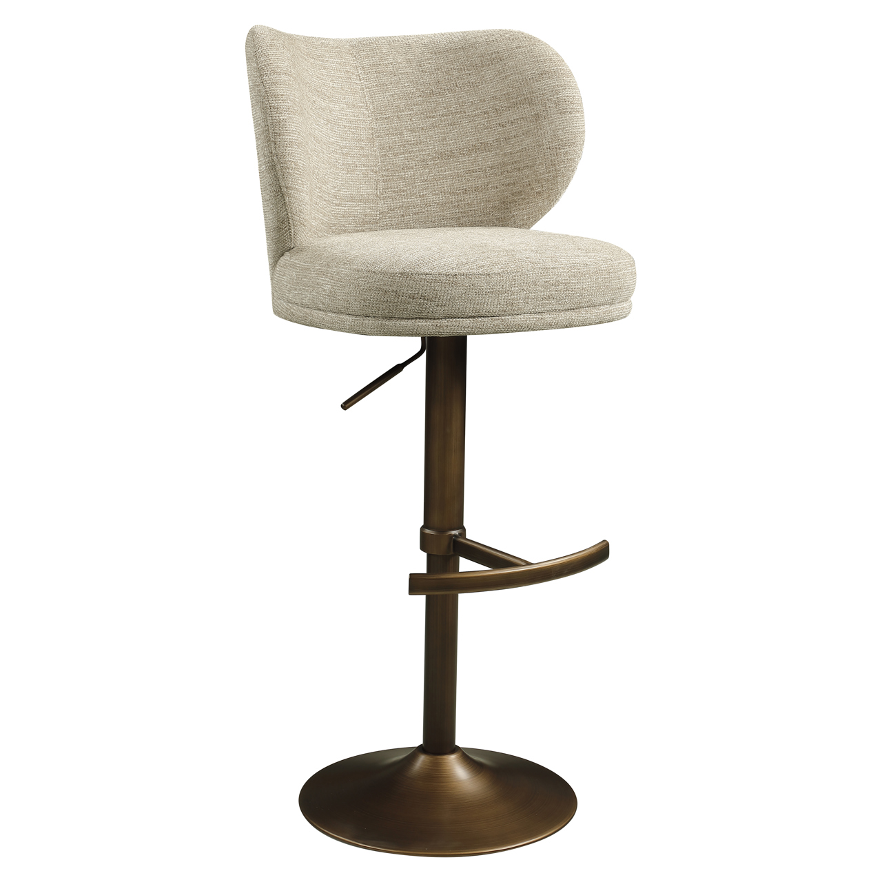 Richmond Interiors Barstoel Amely natural softweave swivel