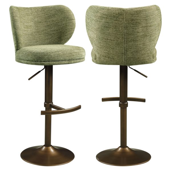 Richmond Interiors Barstoel Amely pistache softweave swivel