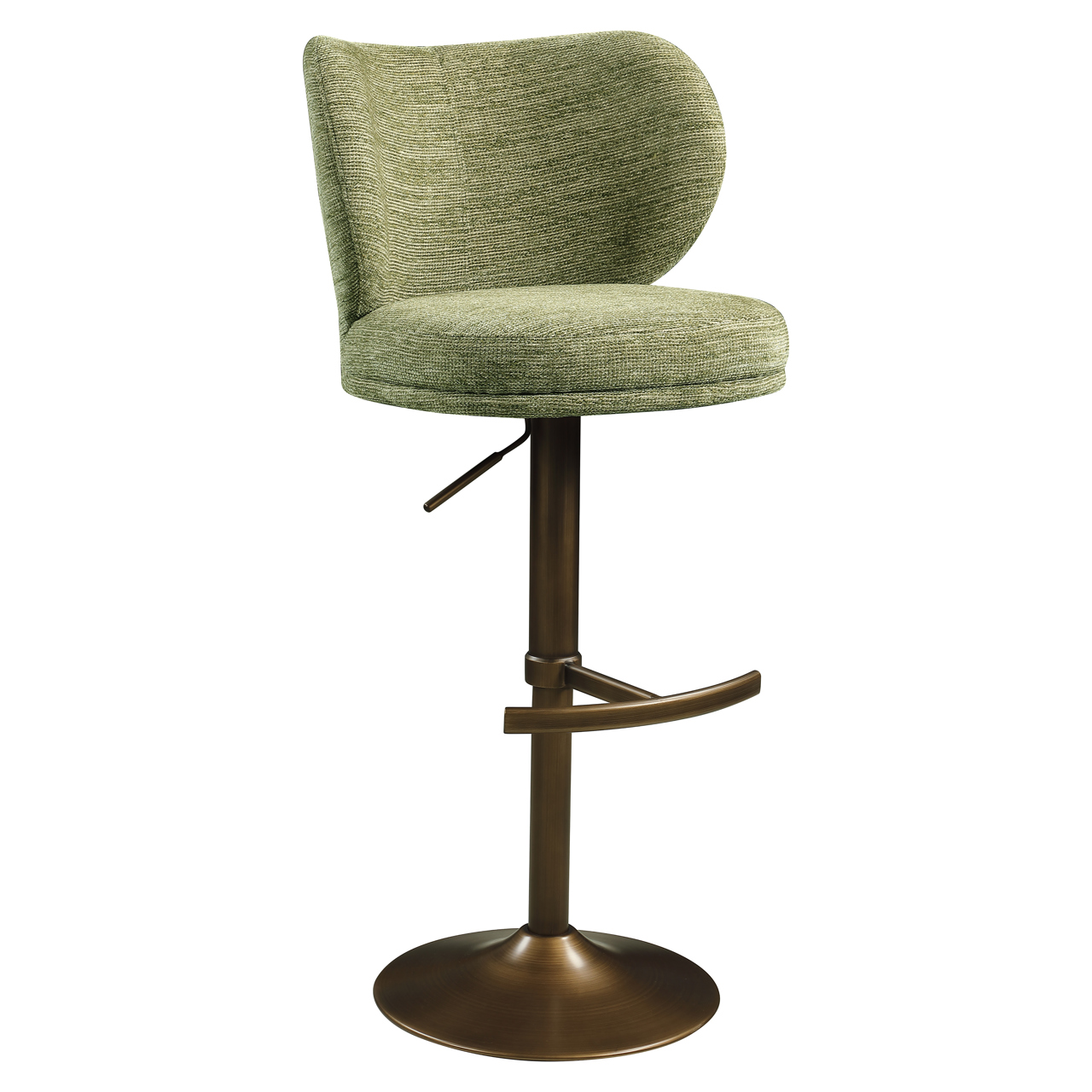 Richmond Interiors Barstoel Amely pistache softweave swivel
