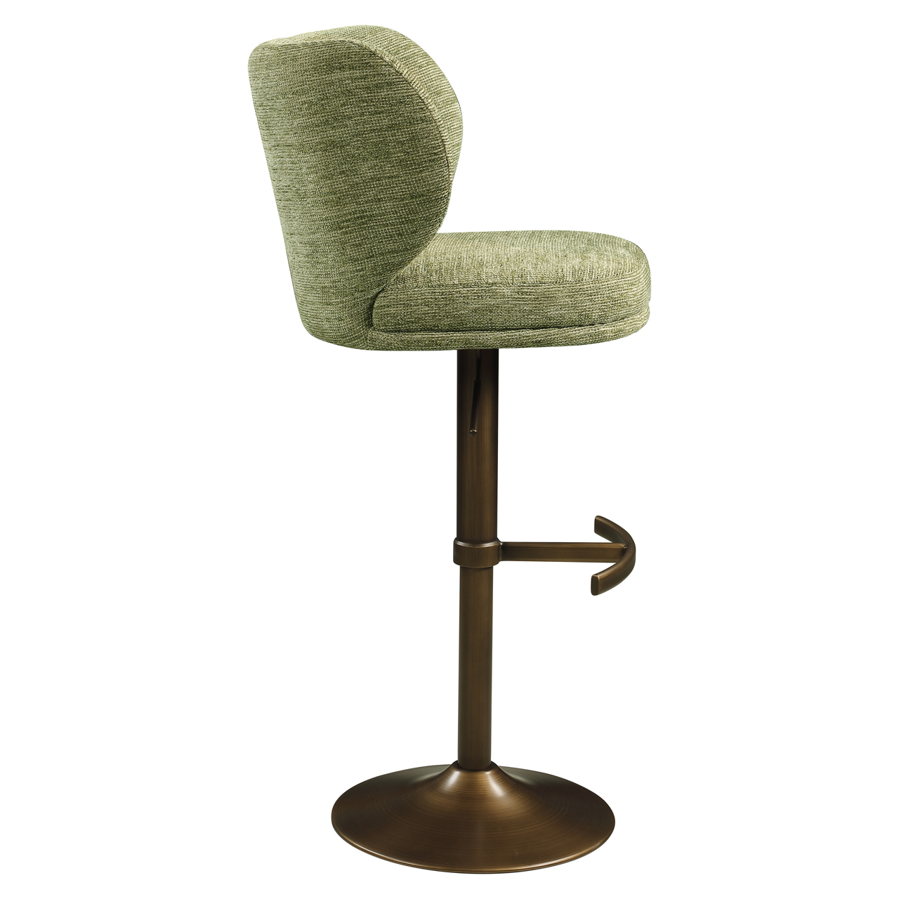 Richmond Interiors Barstoel Amely pistache softweave swivel