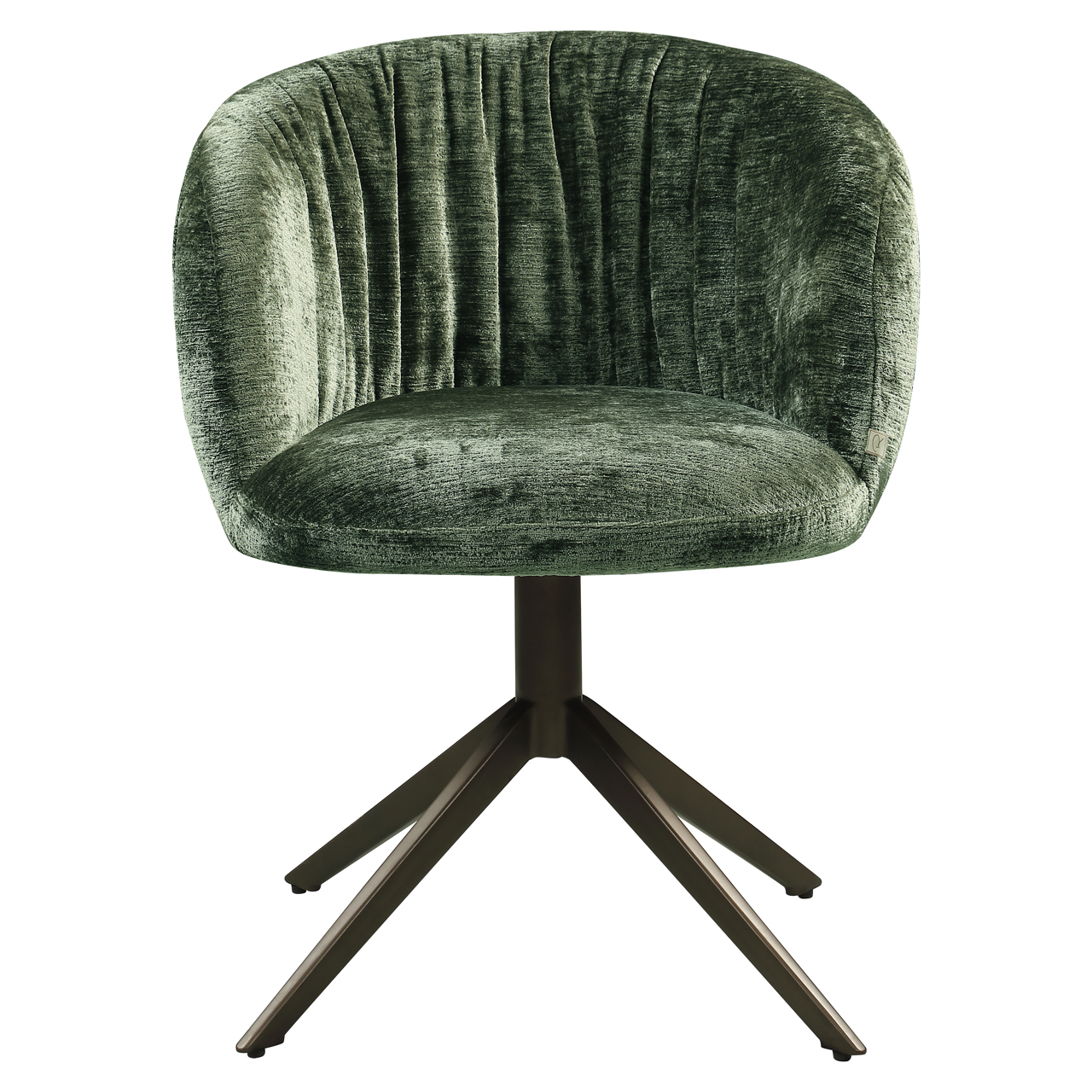 Richmond Interiors Eetkamerstoel Cassi sage chenille swivel