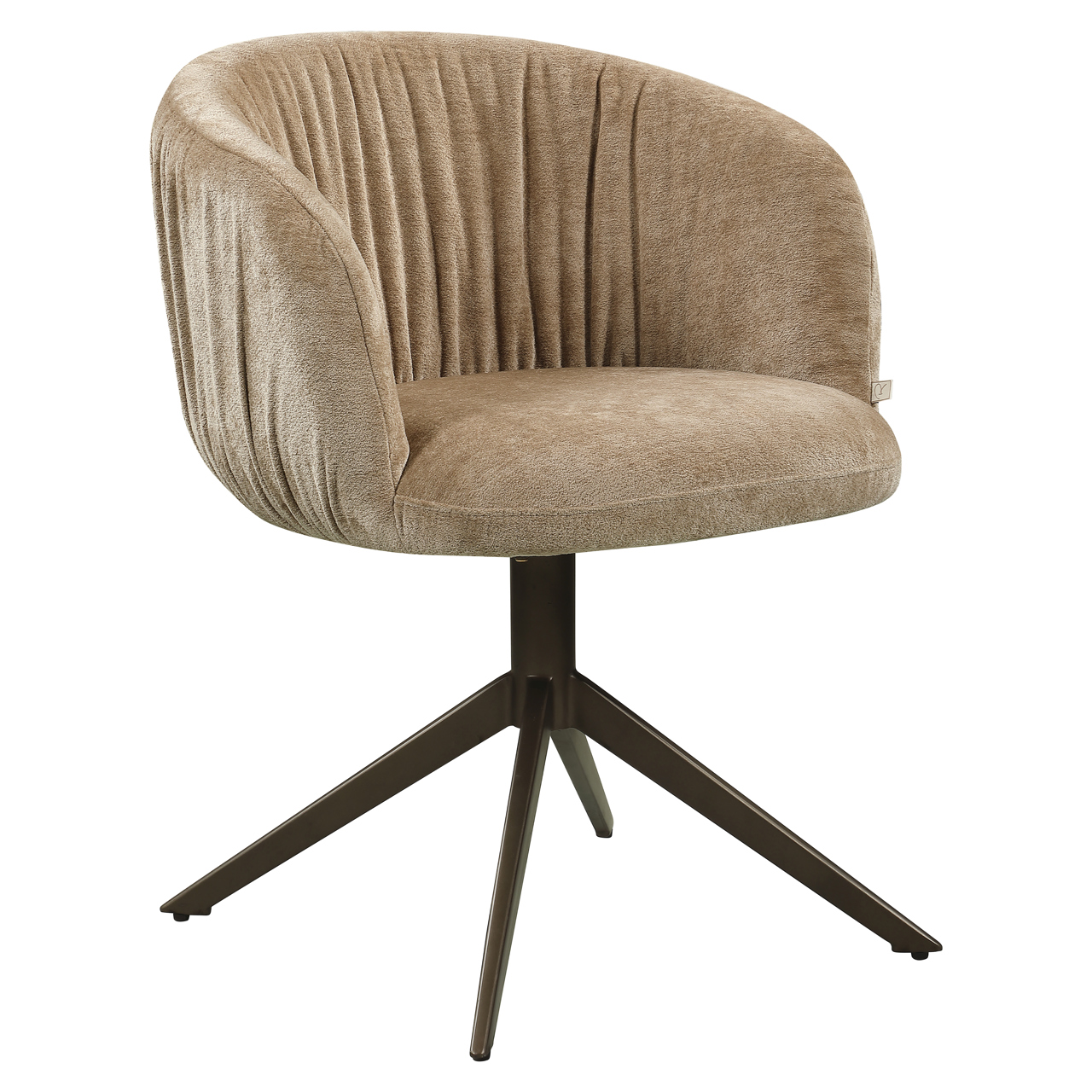 Richmond Interiors Eetkamerstoel Cassi sand soft swivel