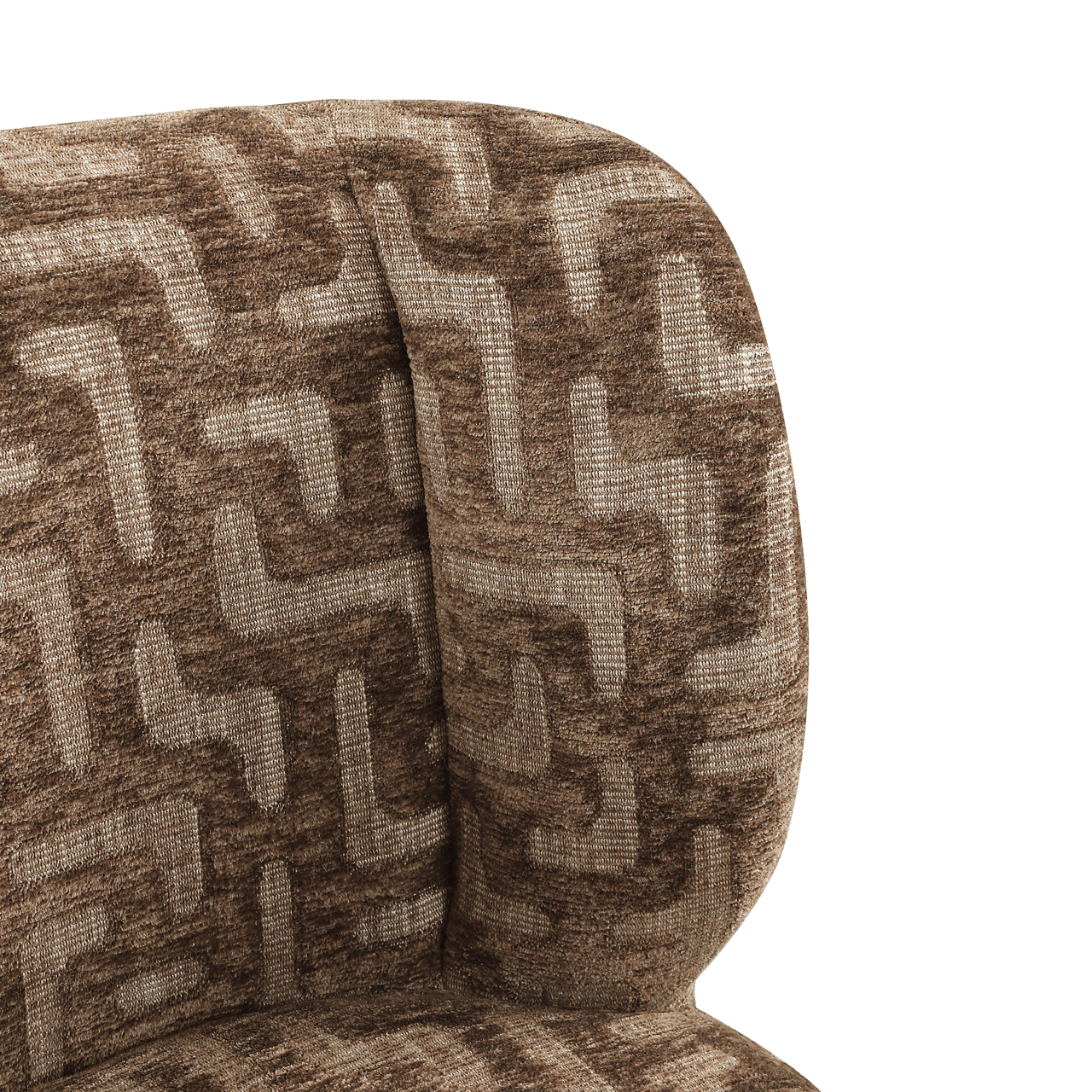 Richmond Interiors Eetkamerstoel Fiona brown labyrinth swivel