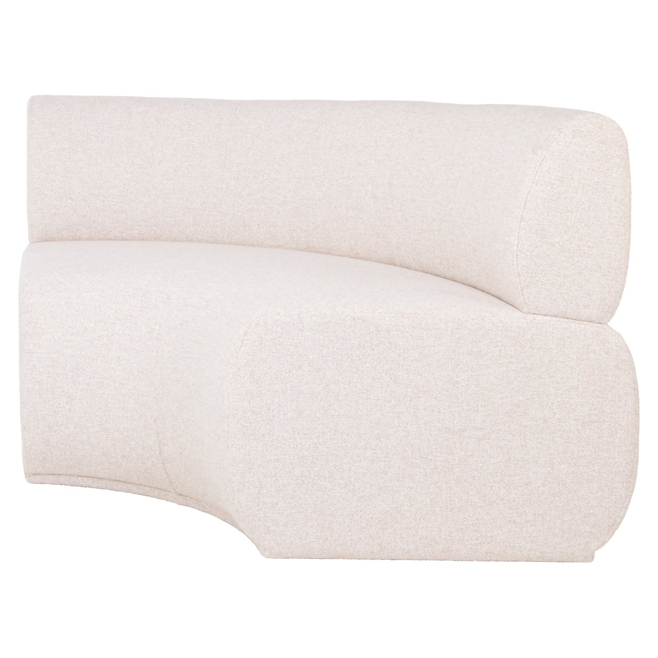 Richmond Interiors Eetkamer bank Sorrobon cayenne ecru round - fully upholstered