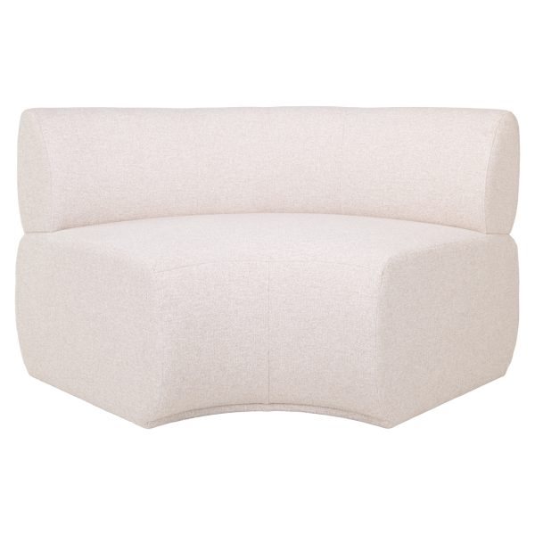 Richmond Interiors Eetkamer bank Sorrobon cayenne ecru round - fully upholstered