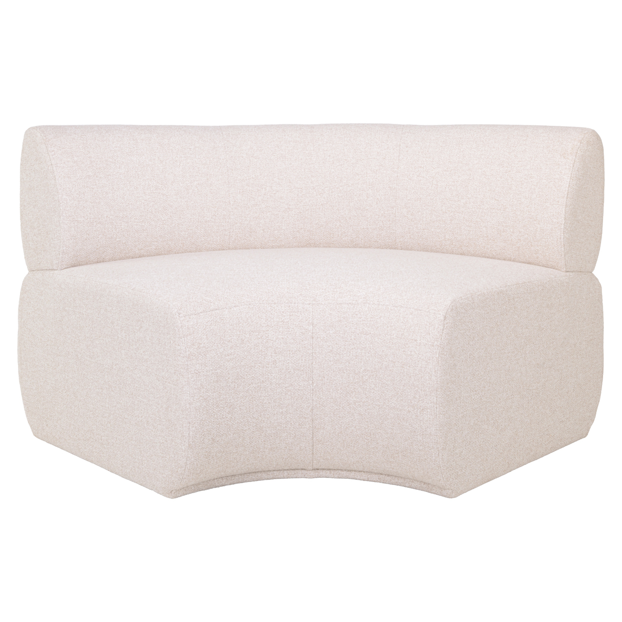 Richmond Interiors Eetkamer bank Sorrobon cayenne ecru round - fully upholstered
