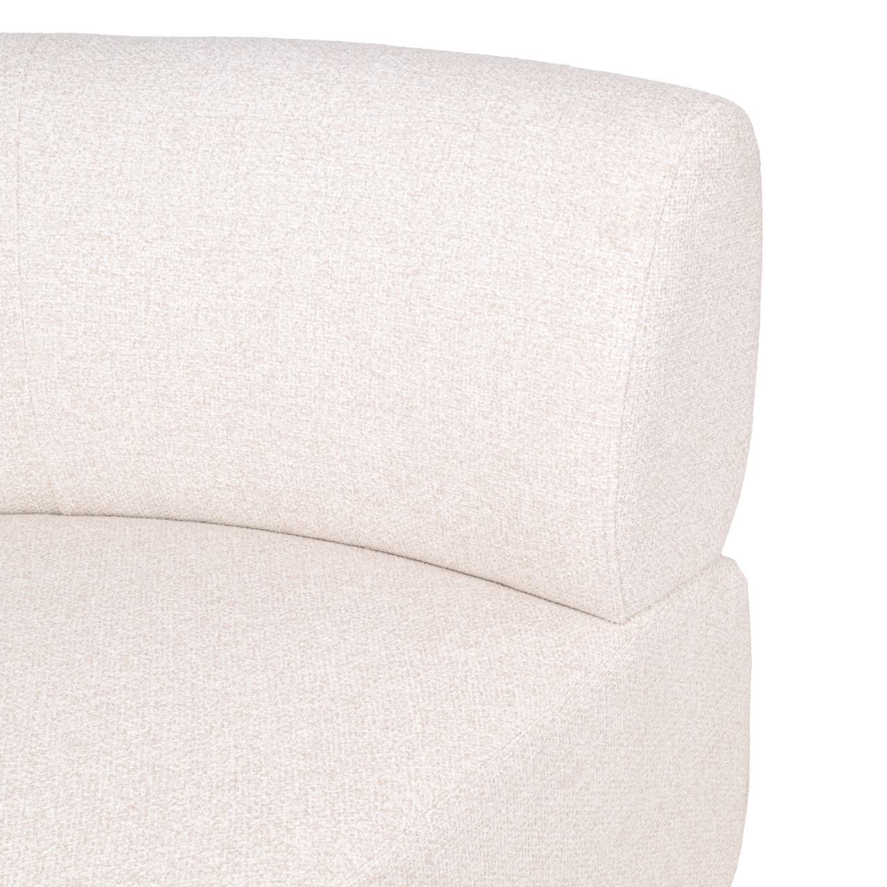 Richmond Interiors Eetkamer bank Sorrobon cayenne ecru round - fully upholstered