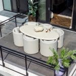 Richmond Interiors Outdoor eetkamerstoel Marlin beige swivel