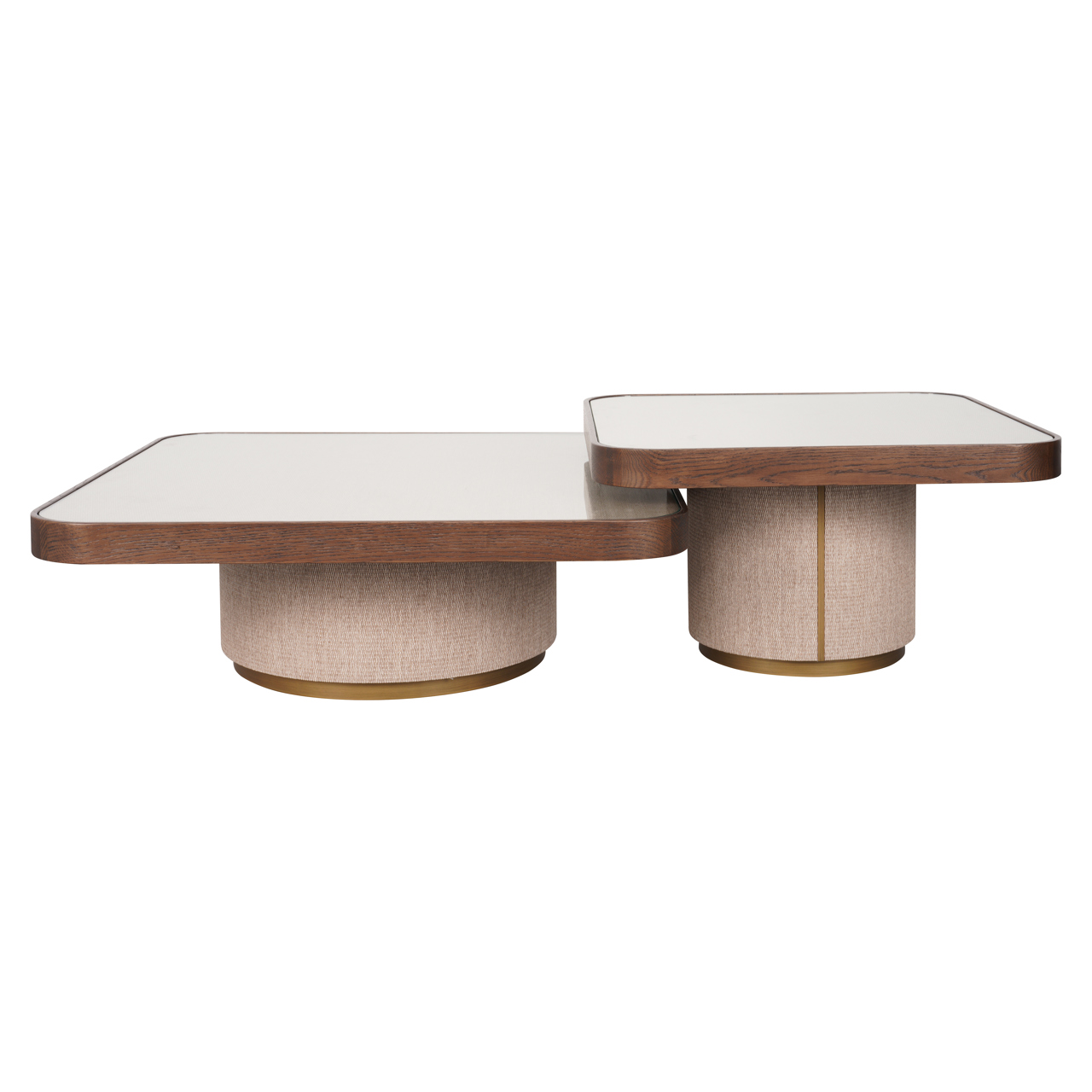 Richmond Interiors Salontafel Willox beige including glass (Set of 2)