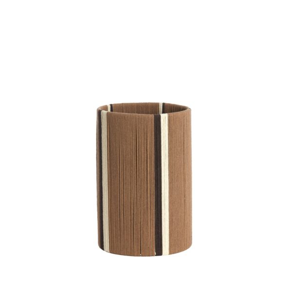 Light & Living Kap cilinder 20-20-30 cm MEDAN bruin+crème+donker bruin