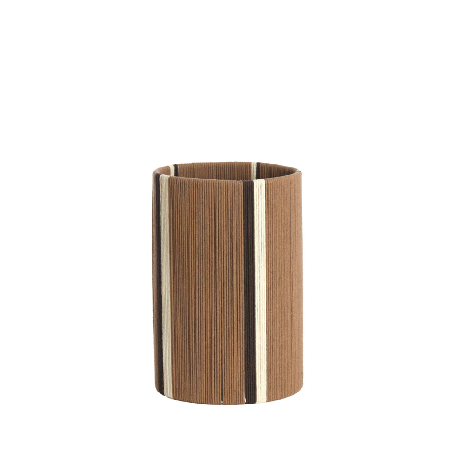 Light & Living Kap cilinder 20-20-30 cm MEDAN bruin+crème+donker bruin