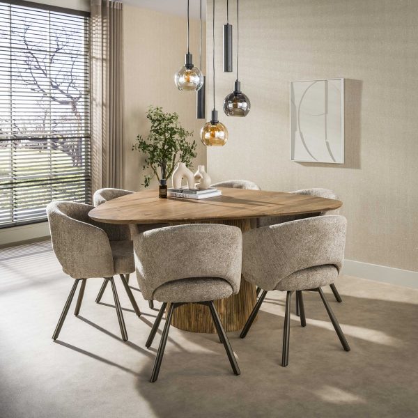 Zijlstra Eettafel Wave Centro driehoekig 150