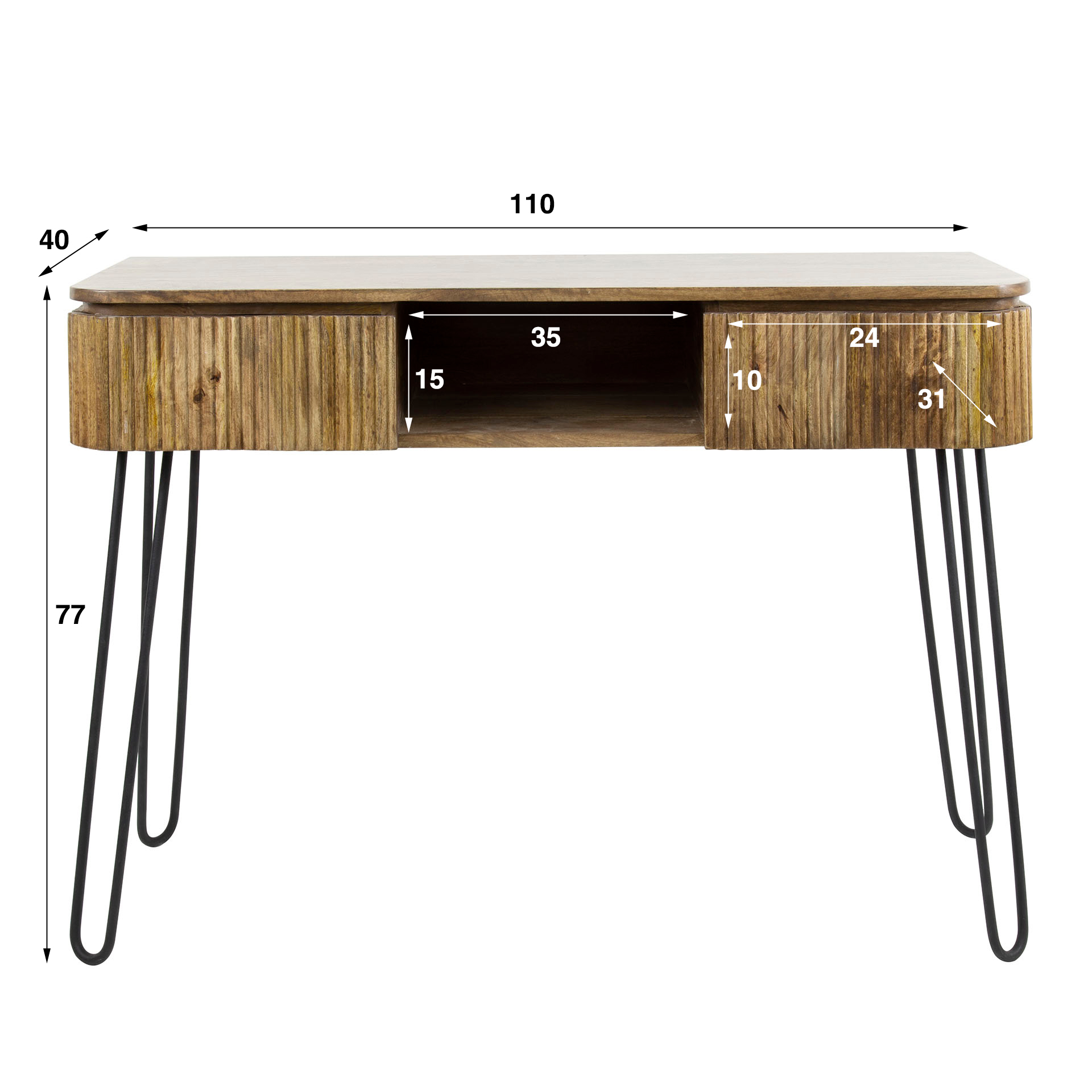 Zijlstra Hal-/kaptafel Wave 2L