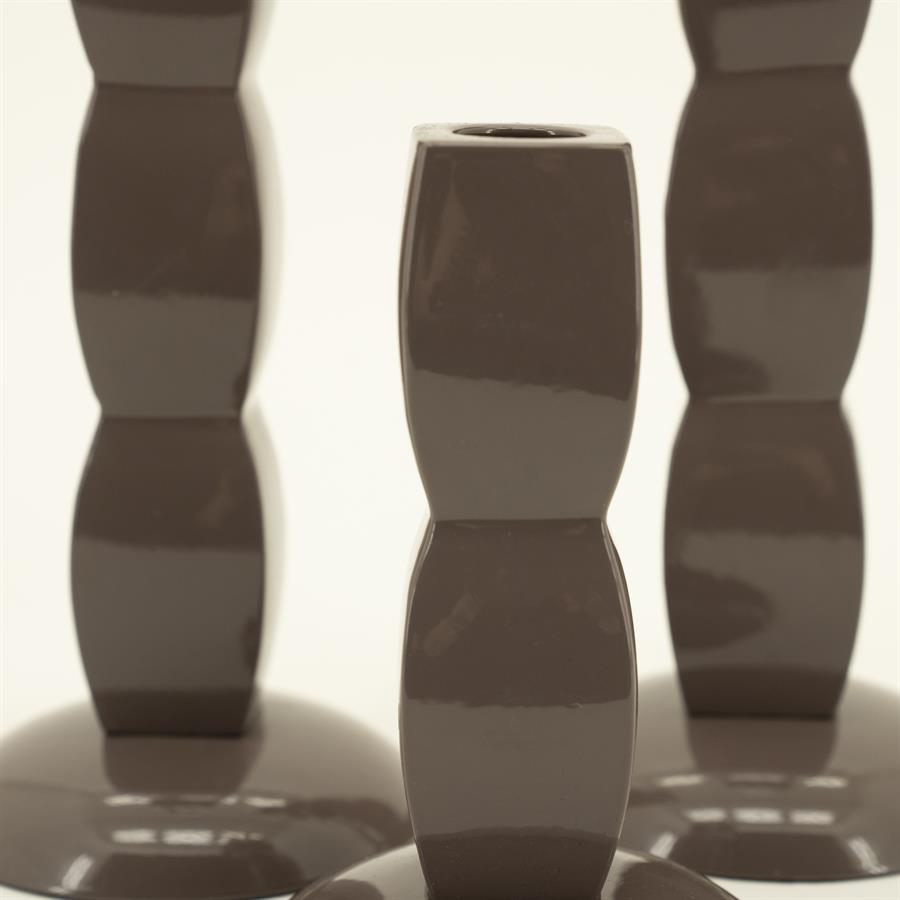 By-Boo Candle holder Prinz - dark taupe