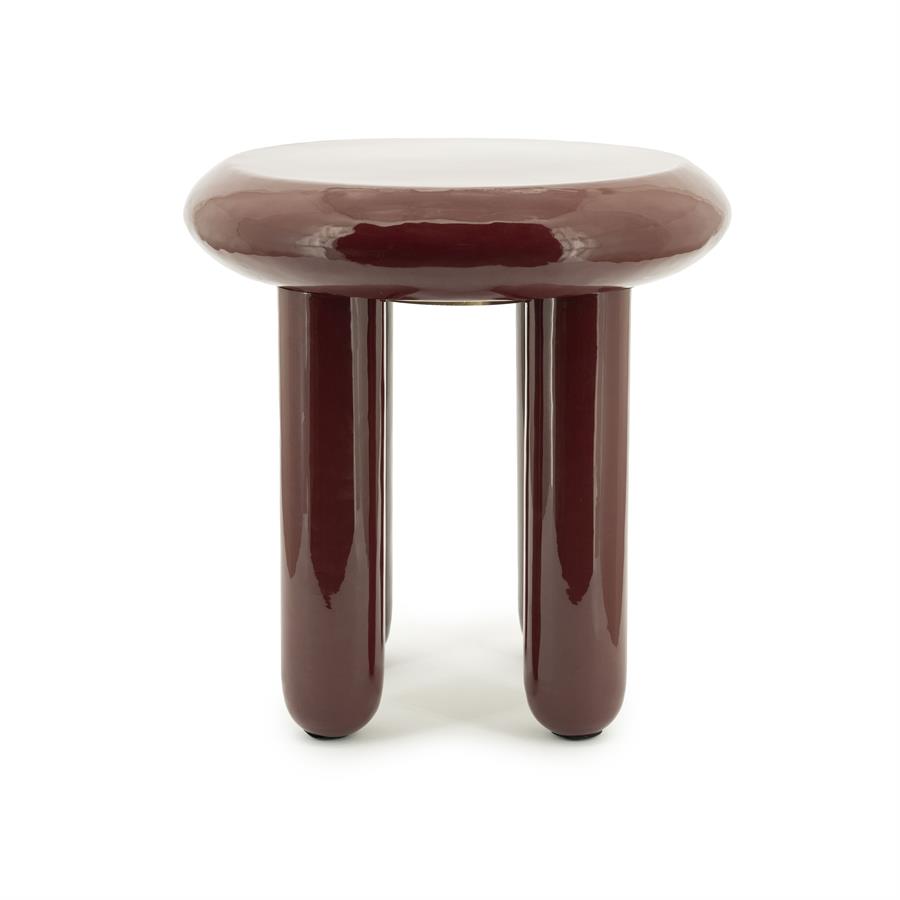 By-Boo Side table Balloon - burgundy