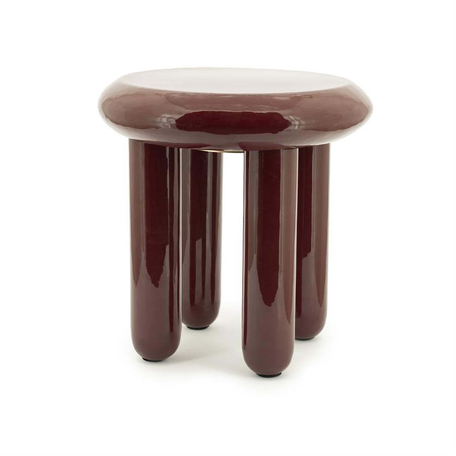 By-Boo Side table Balloon - burgundy