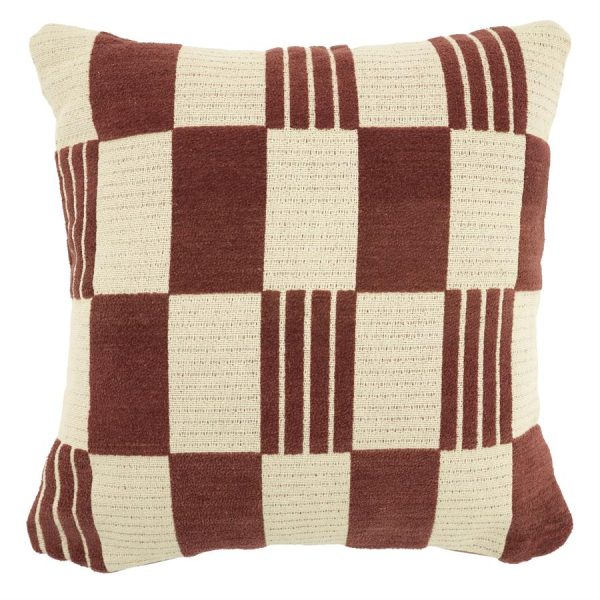 By-Boo Pillow Twist 45x45 cm - burgundy
