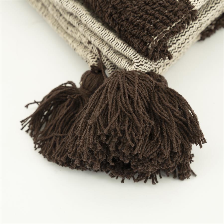 By-Boo Plaid Majani - dark brown