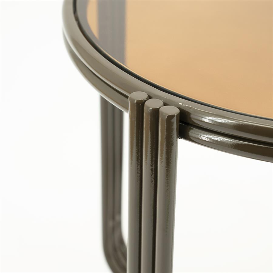 By-Boo Side table Groovy - brown