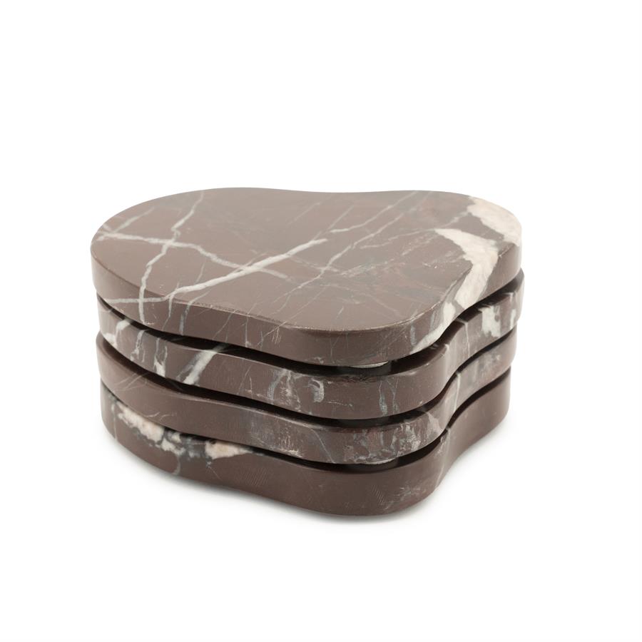 By-Boo Coaster Rosso (set of 4)