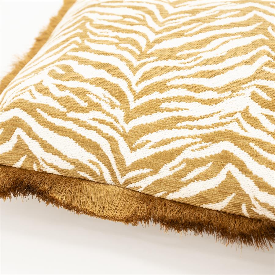 By-Boo Pillow Tigra 40x60 cm - mustard