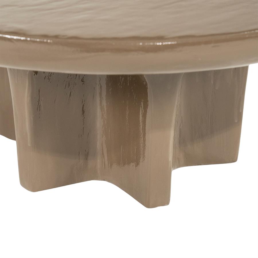 By-Boo Coffee table Circolo large - dark brown
