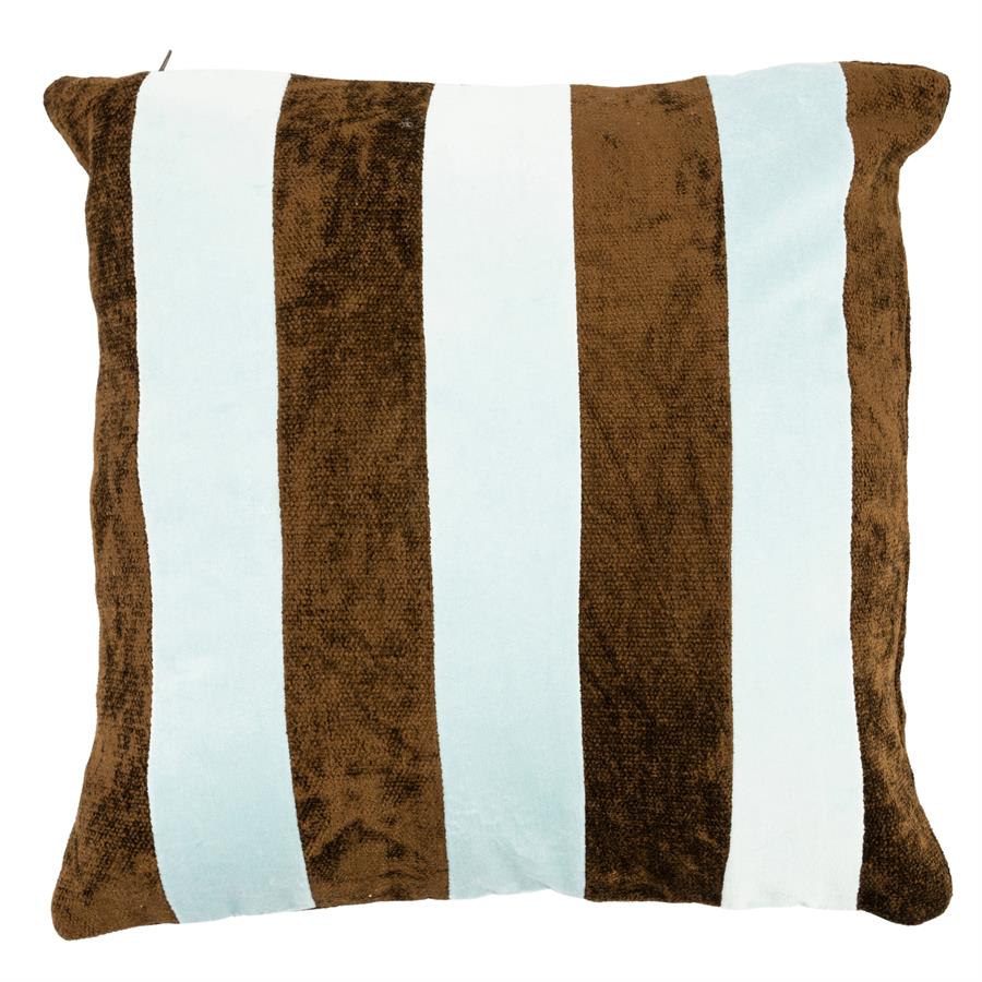 By-Boo Stripey 45x45 cm - light blue / brown