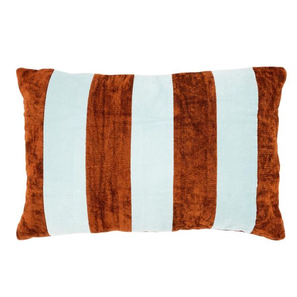 By-Boo Stripey 40x60 cm - light blue / caramel