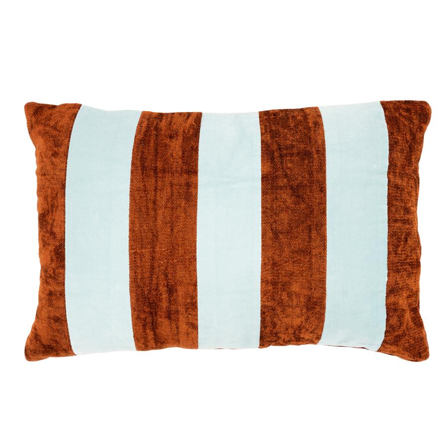 By-Boo Stripey 40x60 cm - light blue / caramel