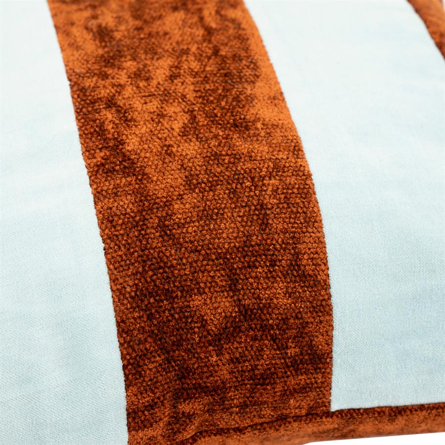 By-Boo Stripey 40x60 cm - light blue / caramel