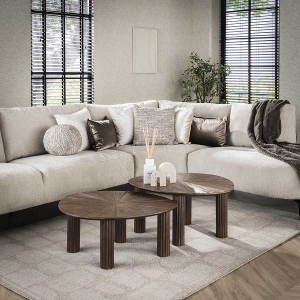 Zijlstra Salontafel Maya Teak driehoekig set/2