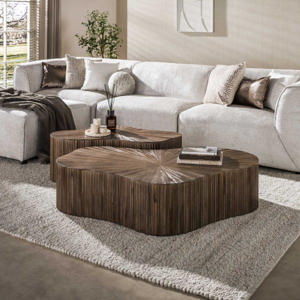 Zijlstra Salontafel Maya Teak XL shamrock set/2