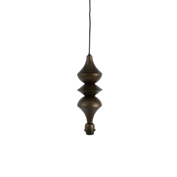 Light & Living Pendel Ø13x34 cm SIOTA mat bruin-brons