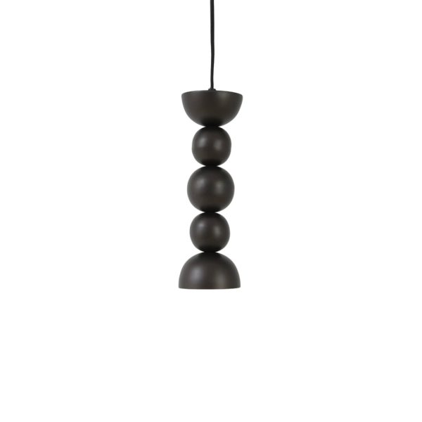 Light & Living Hanglamp Ø10x30 cm LOYCE mat bruin-brons
