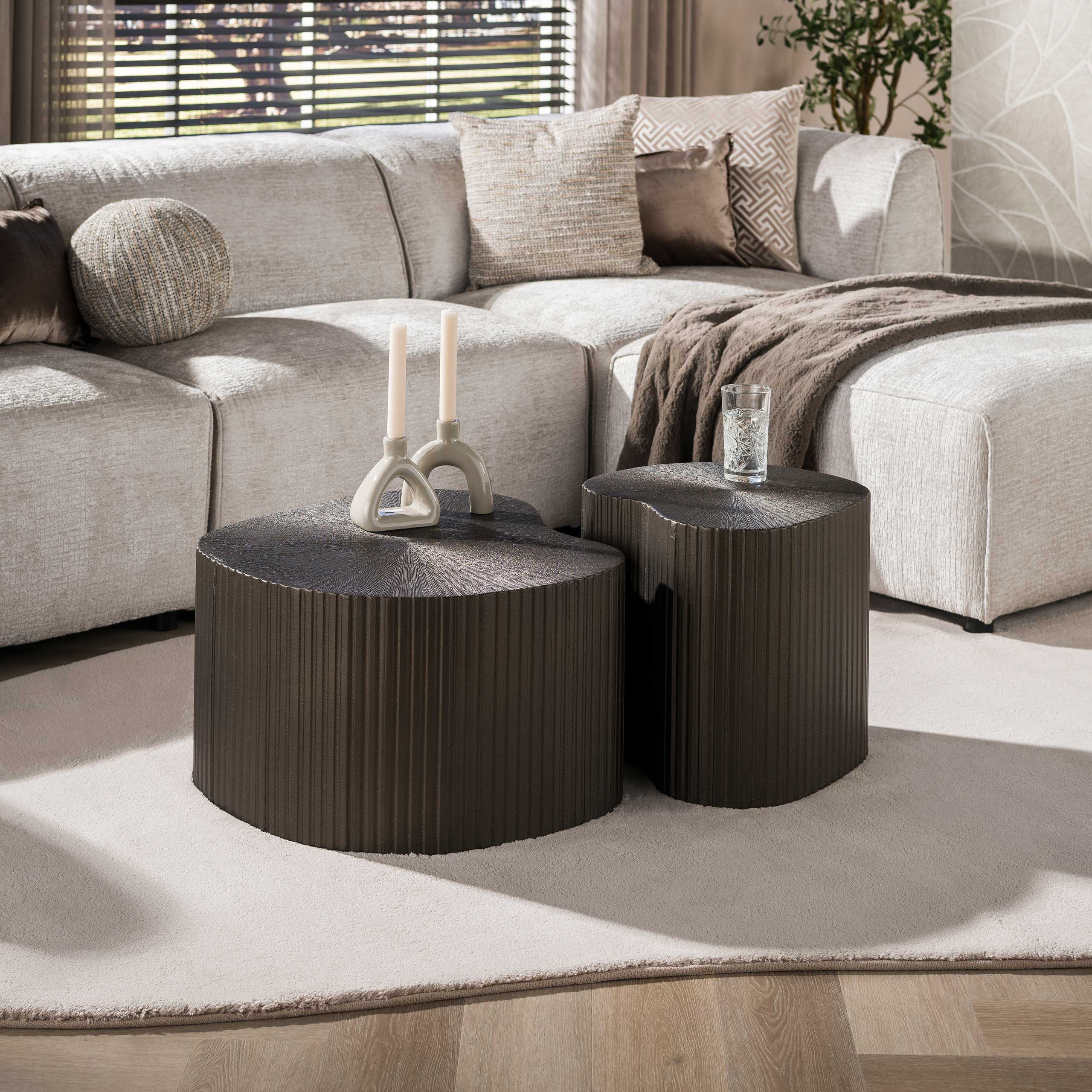 Zijlstra Salontafel Maya Ray niervormig set/2