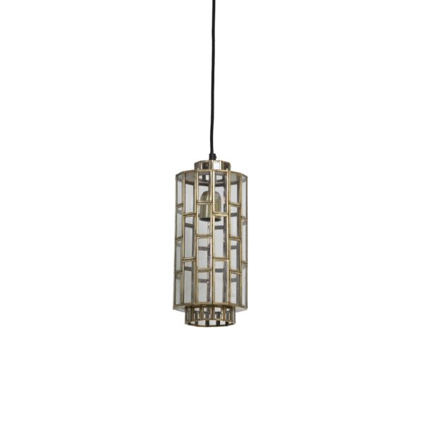 Light & Living Hanglamp Ø15x31 cm SØSTRENE antiek brons+glas