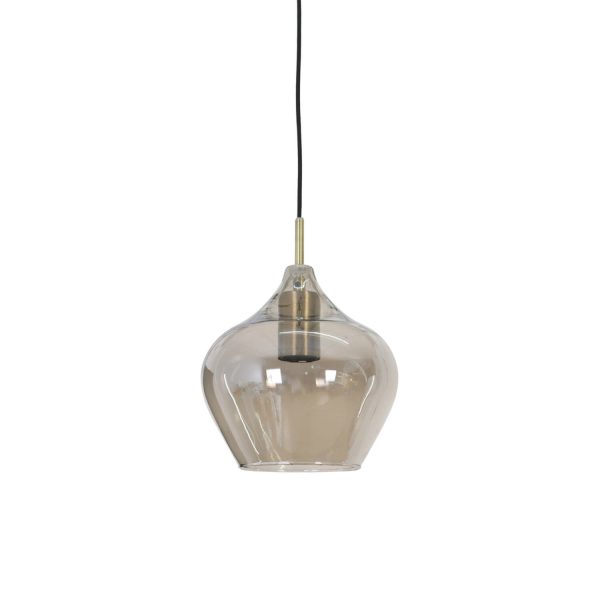 Light & Living Hanglamp Ø20x21,5 cm RAKEL antiek brons+smoke