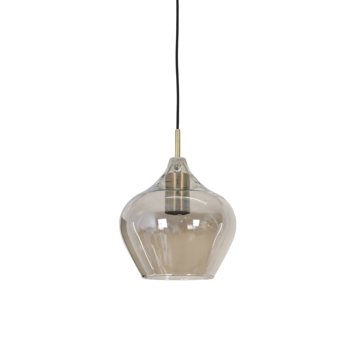 Light & Living Hanglamp Ø20x21,5 cm RAKEL antiek brons+smoke