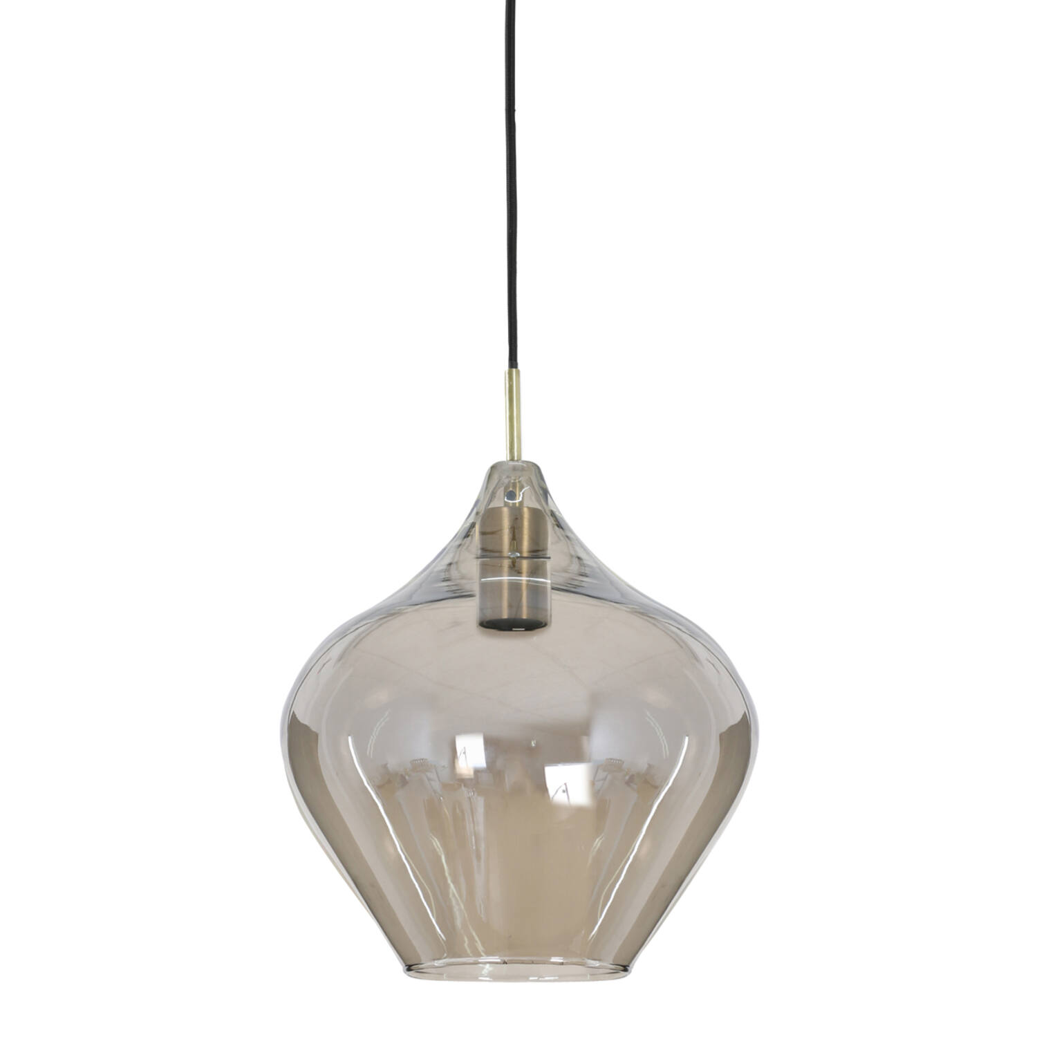 Light & Living Hanglamp Ø27x29,5 cm RAKEL antiek brons+smoke