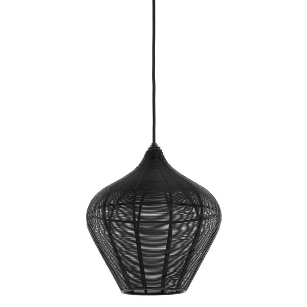 Light & Living Hanglamp Ø27x29,5 cm ALVARO mat zwart