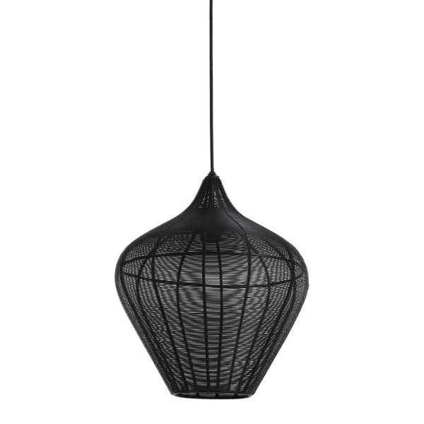 Light & Living Hanglamp Ø36x40 cm ALVARO mat zwart