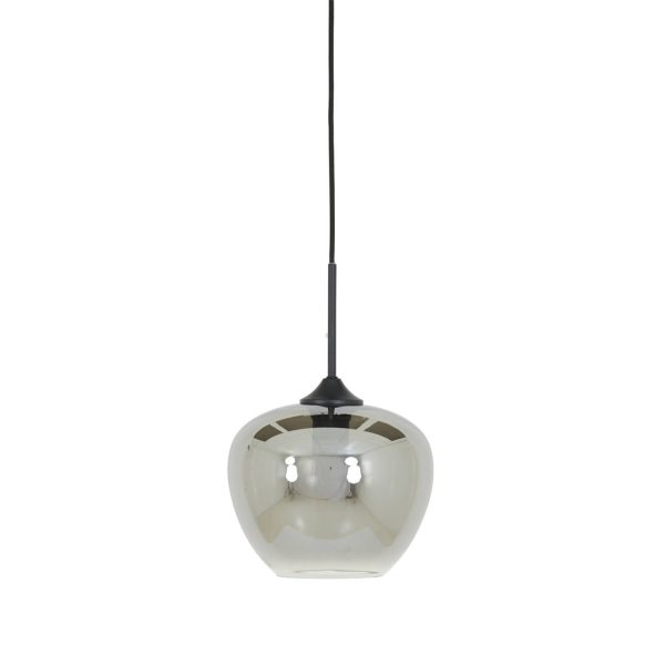 Light & Living Hanglamp Ø23x18 cm MAYSON smoke glas-mat zwart