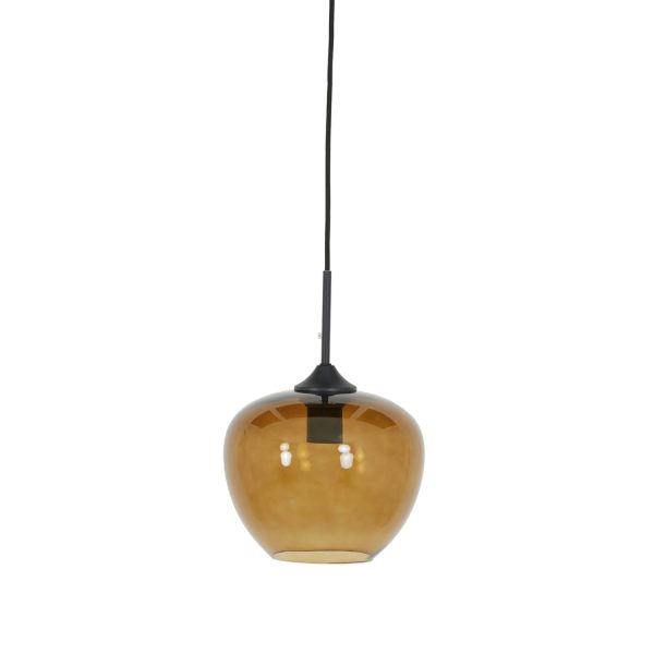 Light & Living Hanglamp Ø23x18 cm MAYSON glas bruin+zwart