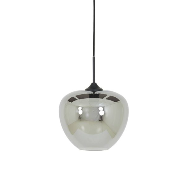 Light & Living Hanglamp Ø30x25 cm MAYSON smoke glas-mat zwart