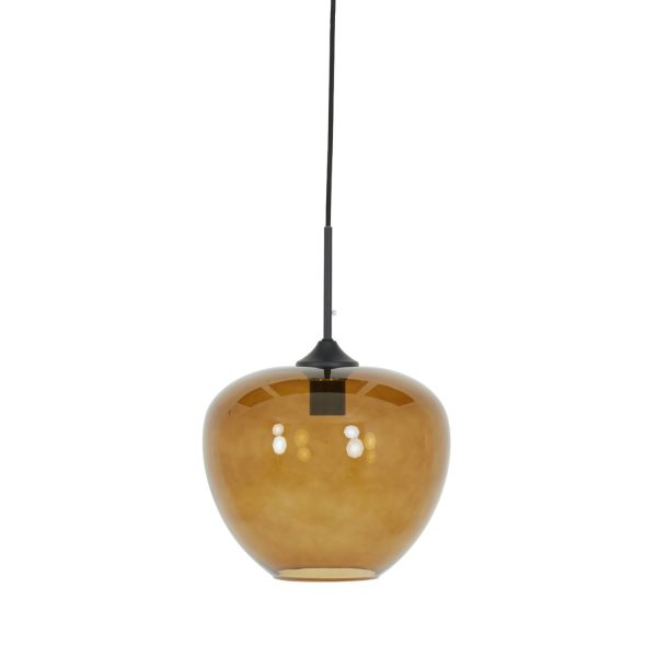 Light & Living Hanglamp Ø30x25 cm MAYSON glas bruin+zwart