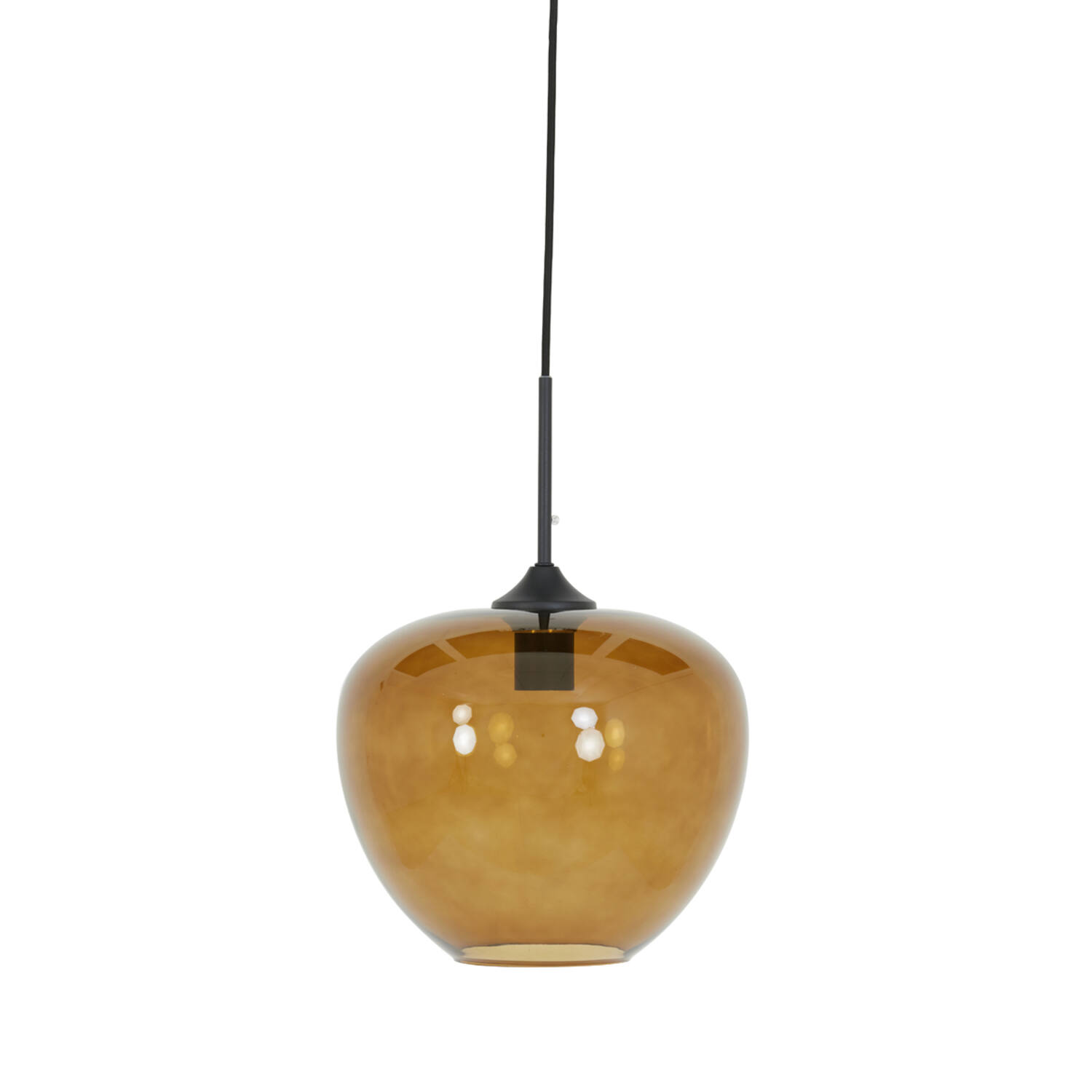 Light & Living Hanglamp Ø30x25 cm MAYSON glas bruin+zwart