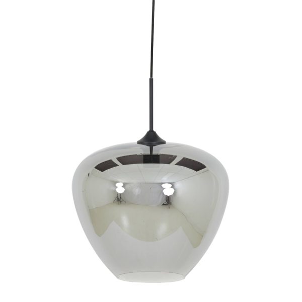 Light & Living Hanglamp Ø40x34 cm MAYSON smoke glas-mat zwart