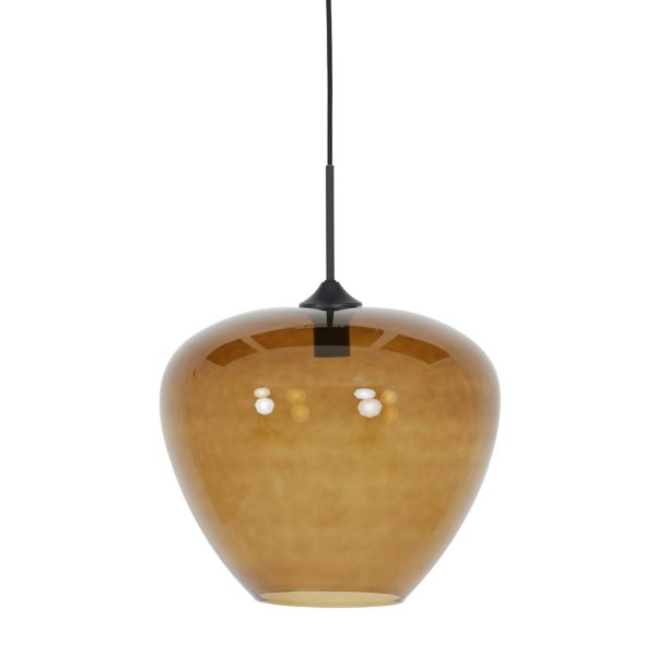 Light & Living Hanglamp Ø40x34 cm MAYSON glas bruin+zwart